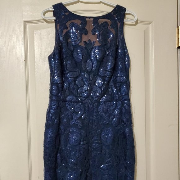 Ralph Lauren Evening tea-length sequin cocktail dress - Picture 1 of 3